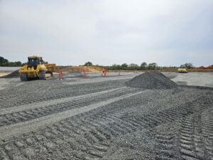 Terrassement en cours de réalisation 